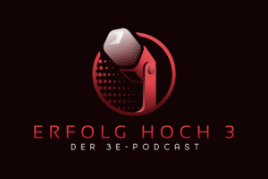 Logo des 3e Podcasts „Erfolg hoch 3“ – Der Podcast der 3e-Verbundgruppe