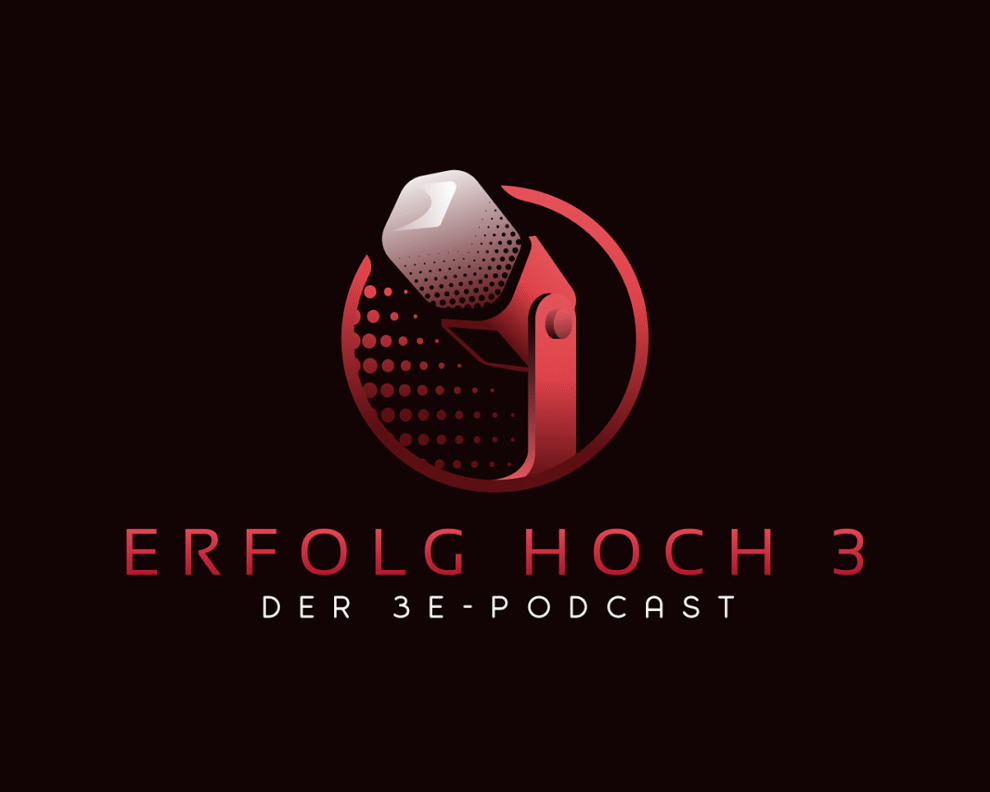 Logo des 3e Podcasts „Erfolg hoch 3“ – Der Podcast der 3e-Verbundgruppe
